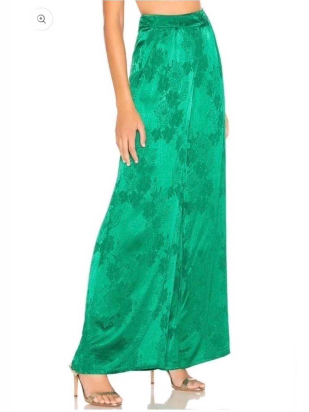 Tularosa Emerald Green Satin Trousers